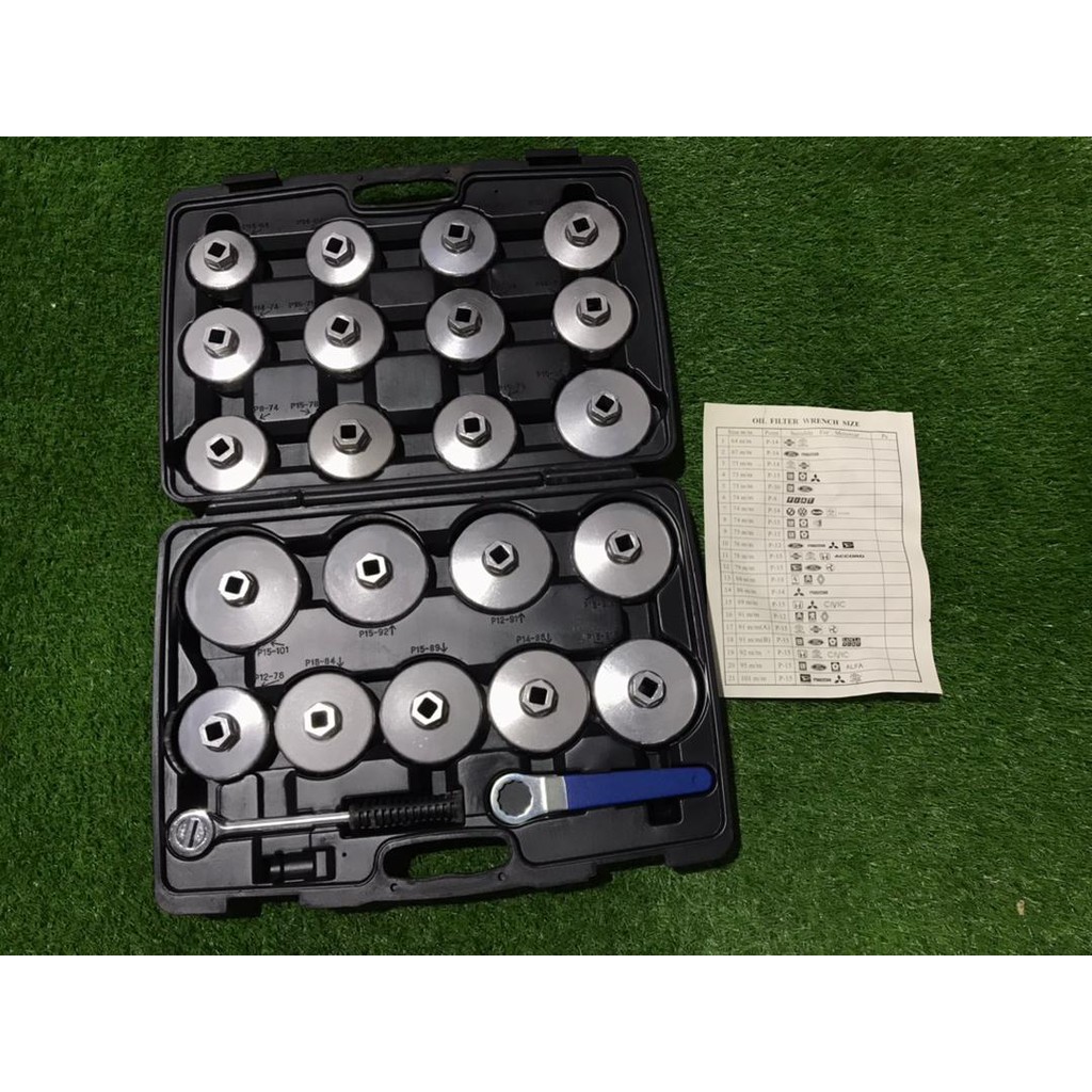 KINGTOYO/KING TOYO KT-1448A 23PC OIL FILTER CUP WRENCH SET