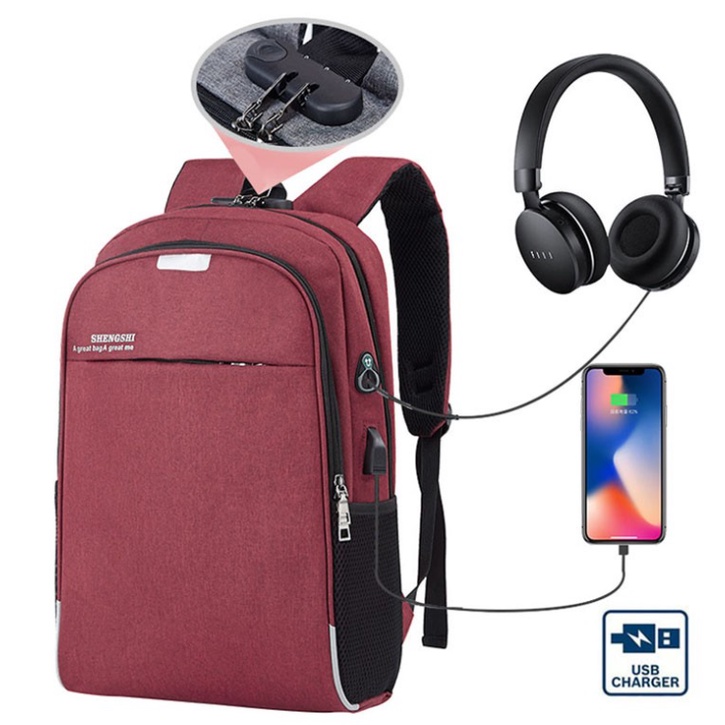 Shengshi Travel AntiTheft Laptop Backpack Bag Shopee Malaysia