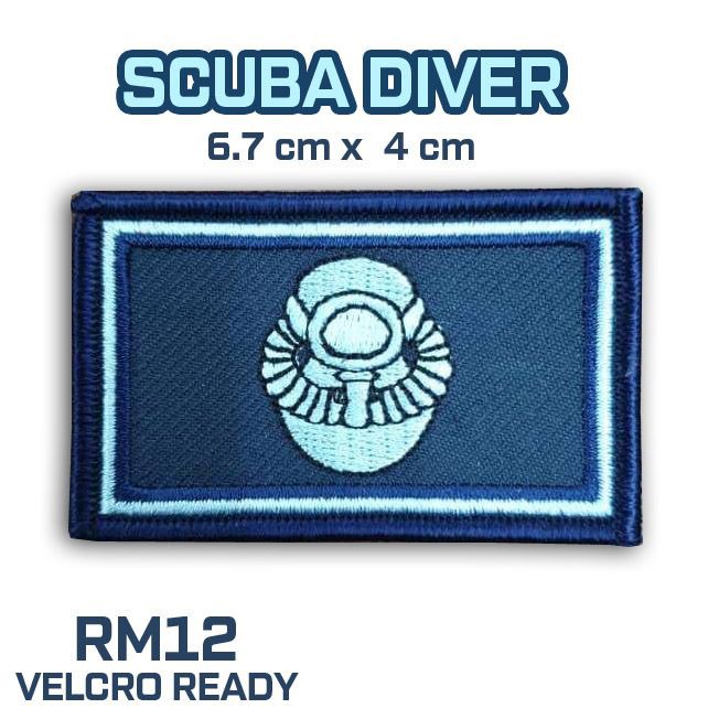 Rescue Diver Patch Scuba Diver patch Skin Diver Master Diver patch embroidered morale patch sew on or hook backing attachment  5x 1