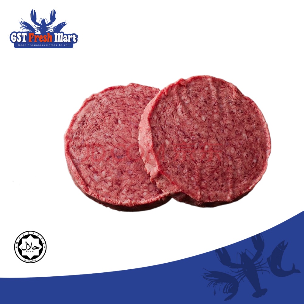 FROZEN AUSTRALIAN BEEF PATTIES (2PCS) 300GM/PKT 澳大利亚牛肉饼 - GST FRESH MART