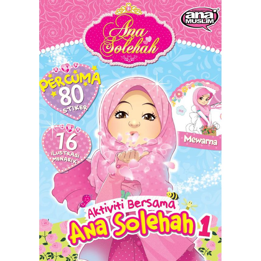 Ana Muslim Aktiviti Bersama Ana Solehah 1 Percuma Stiker Sticker Menulis Mengira Mewarna Mengenal Objek Shopee Malaysia