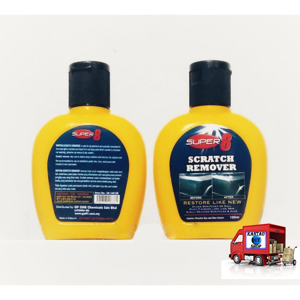 Super 8 Car Scratch Remover Penghilang Calar Kereta 100ml Shopee Malaysia