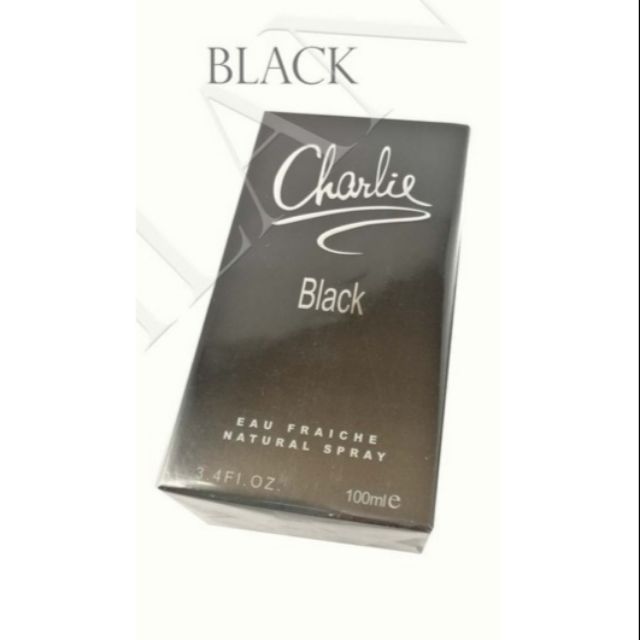 Charlie Black Perfume By Revlon 100ml Shopee Malaysia