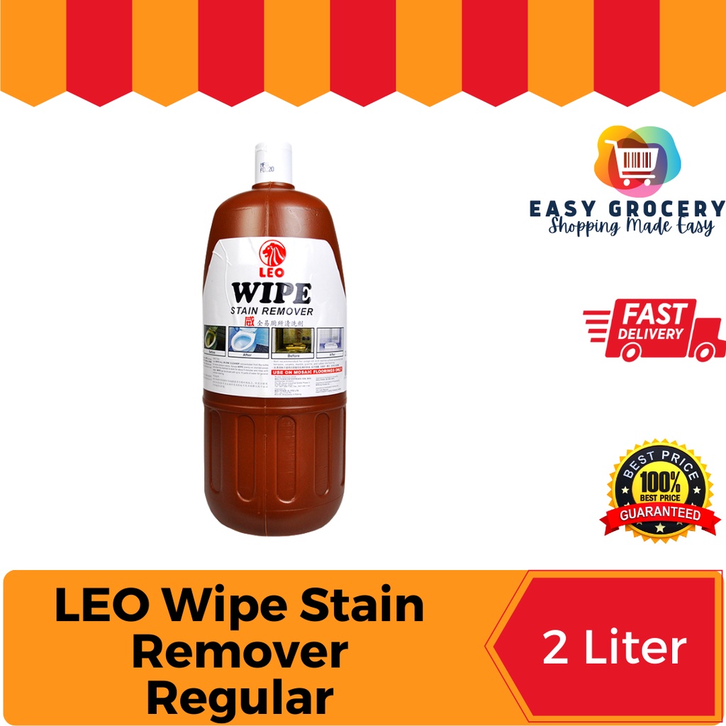 LEO Wipe Stain Remover Regular 2 Liter Shopee Malaysia
