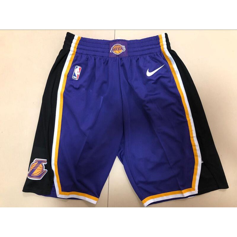 NEW Los Angeles Lakers Retro Mesh Yellow Basketball Shorts Size S-XXL ...