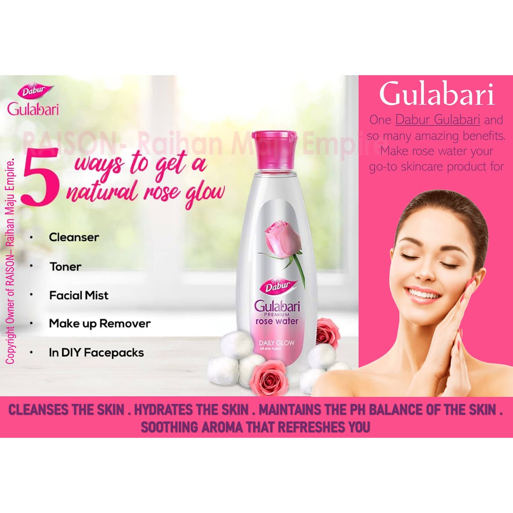 Dabur Gulabari Rose Water 1ml Shopee Malaysia