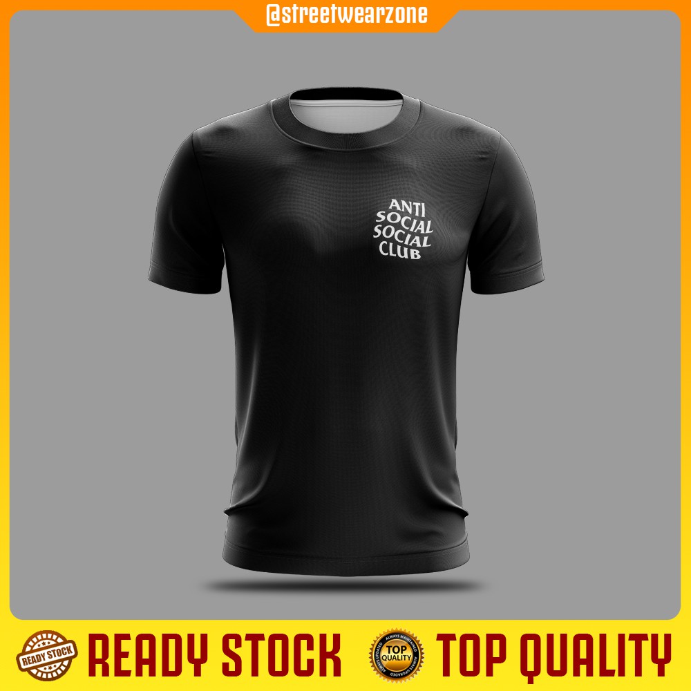 Ready Stock Anti Social Social Club Streetwear T Shirt Shopee Malaysia - anti social social club roblox shirt