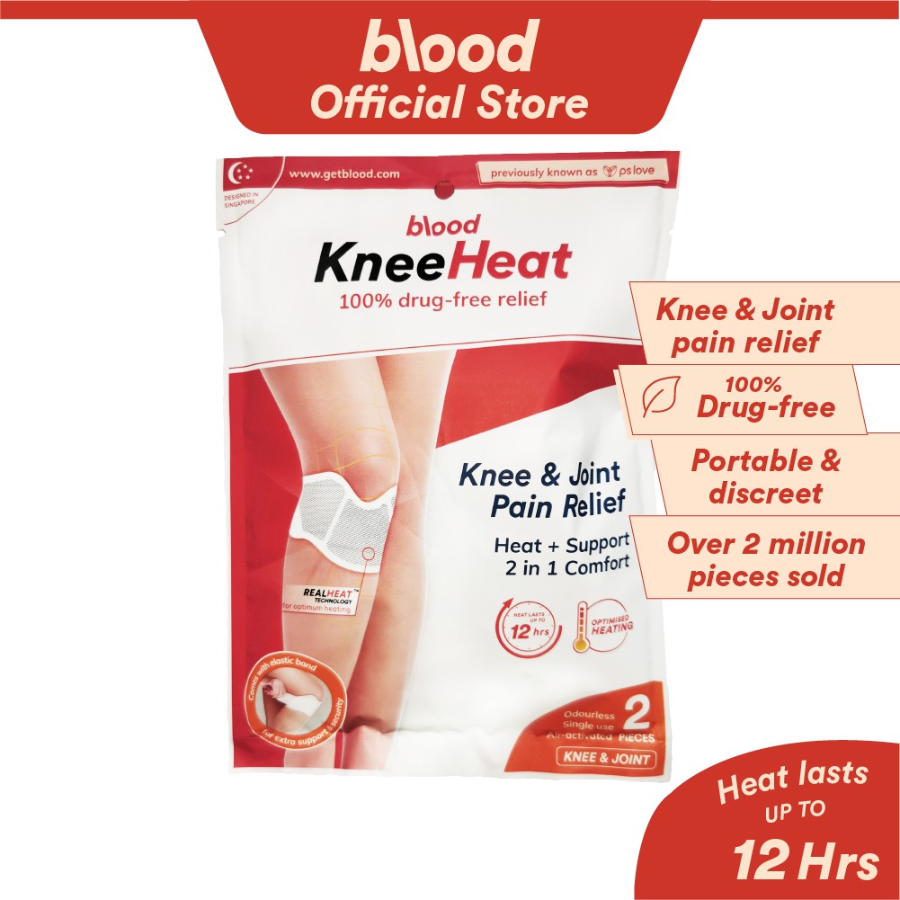 Blood KneeHeat Knee Pain Heat Patch Pain Relief Knee Wrap for Joint