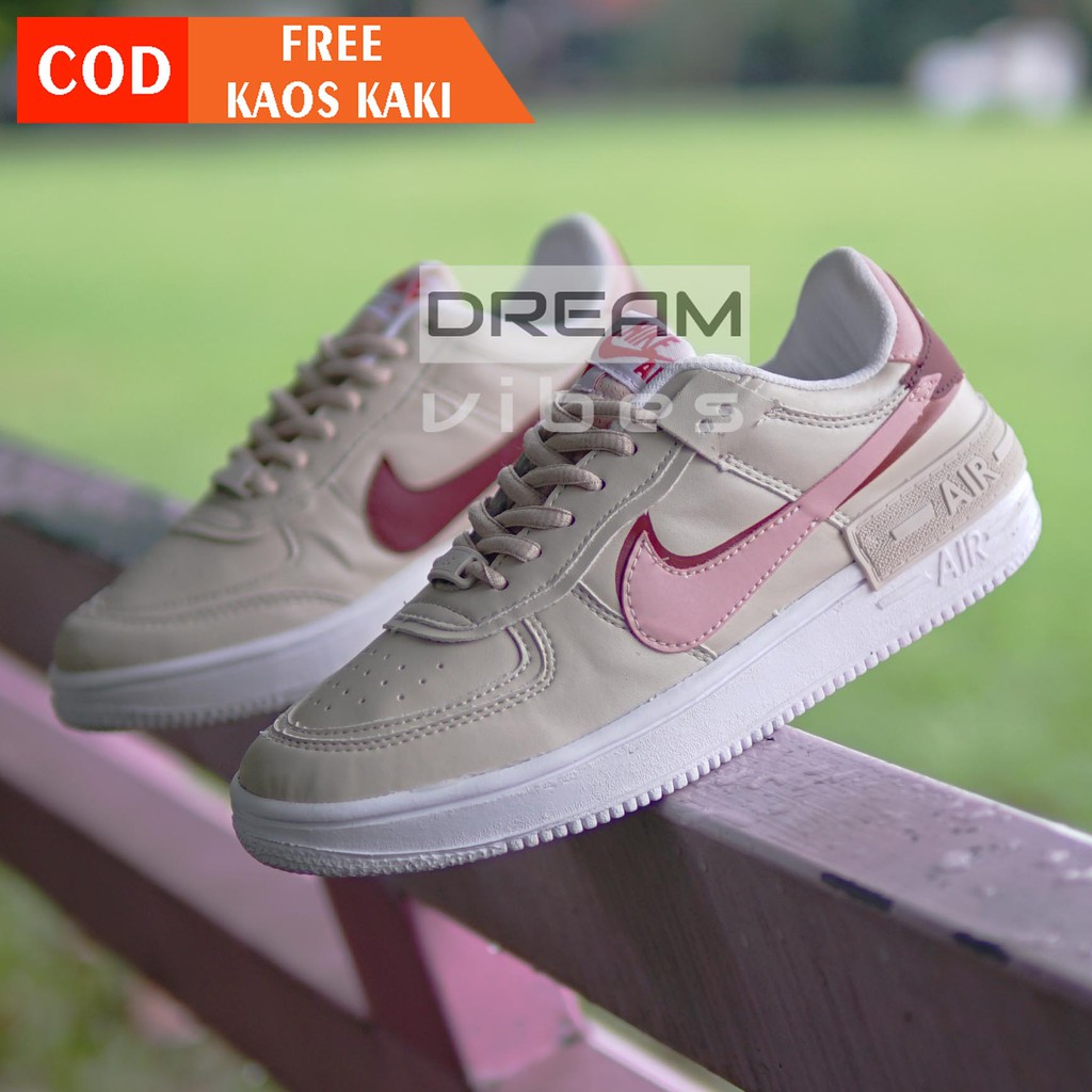 Nike Air Force One 1 Shadow Digital Pale Sneakers Latest Women Premium Made In Vietnam Shopee Malaysia