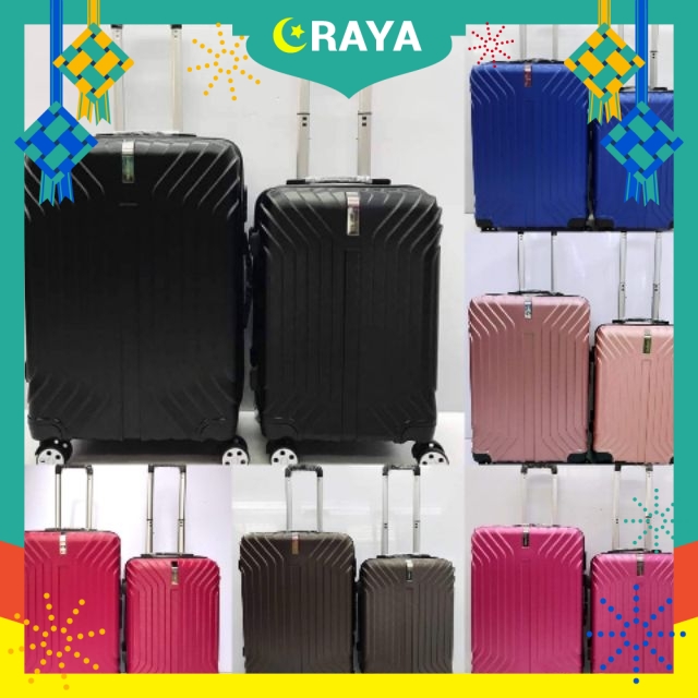 Sam travel luggage 20inch 24inch abs material suitcase Shopee Malaysia
