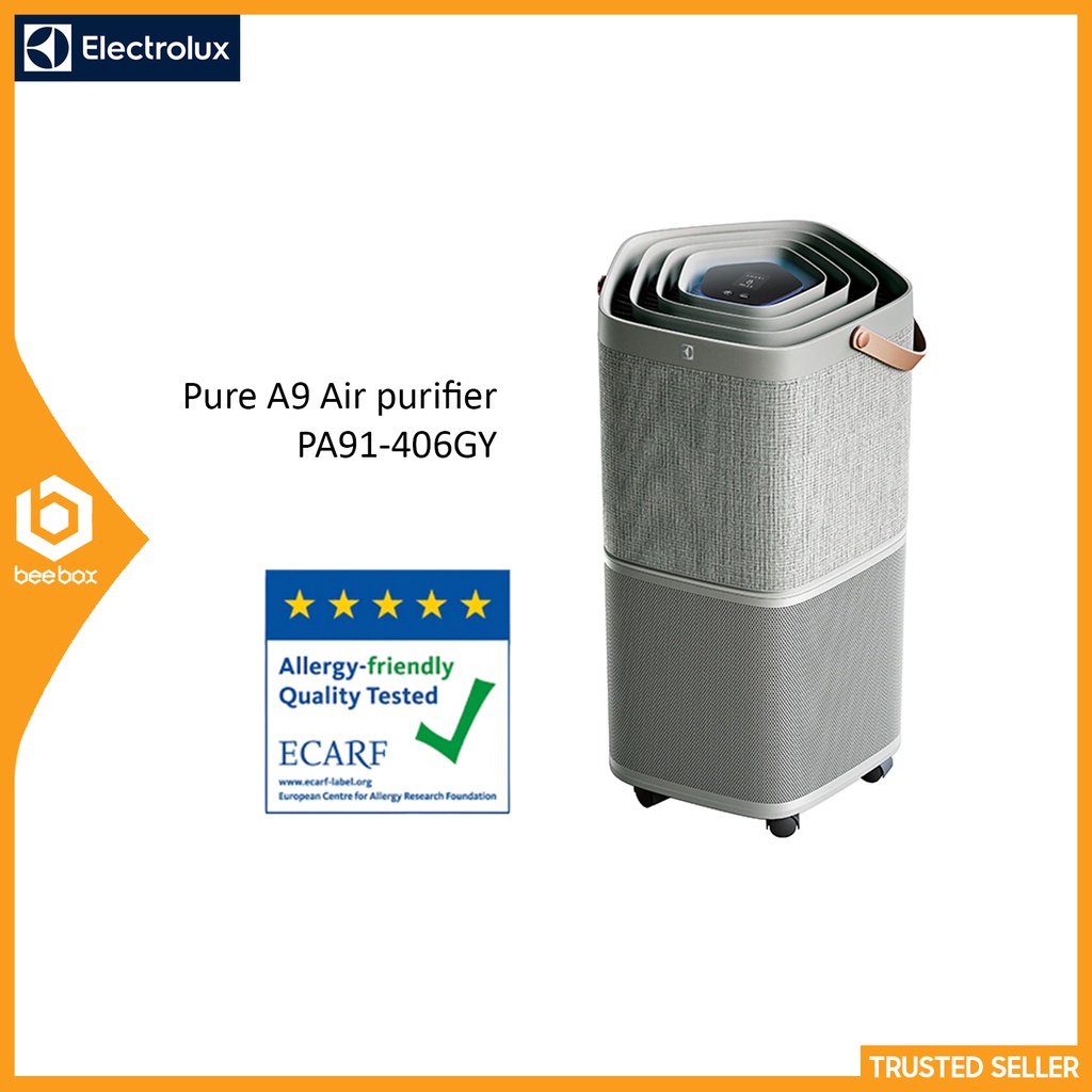 Electrolux PA91406GY Pure 9 Air Purifier HEPA13 Touch Display Ionizer