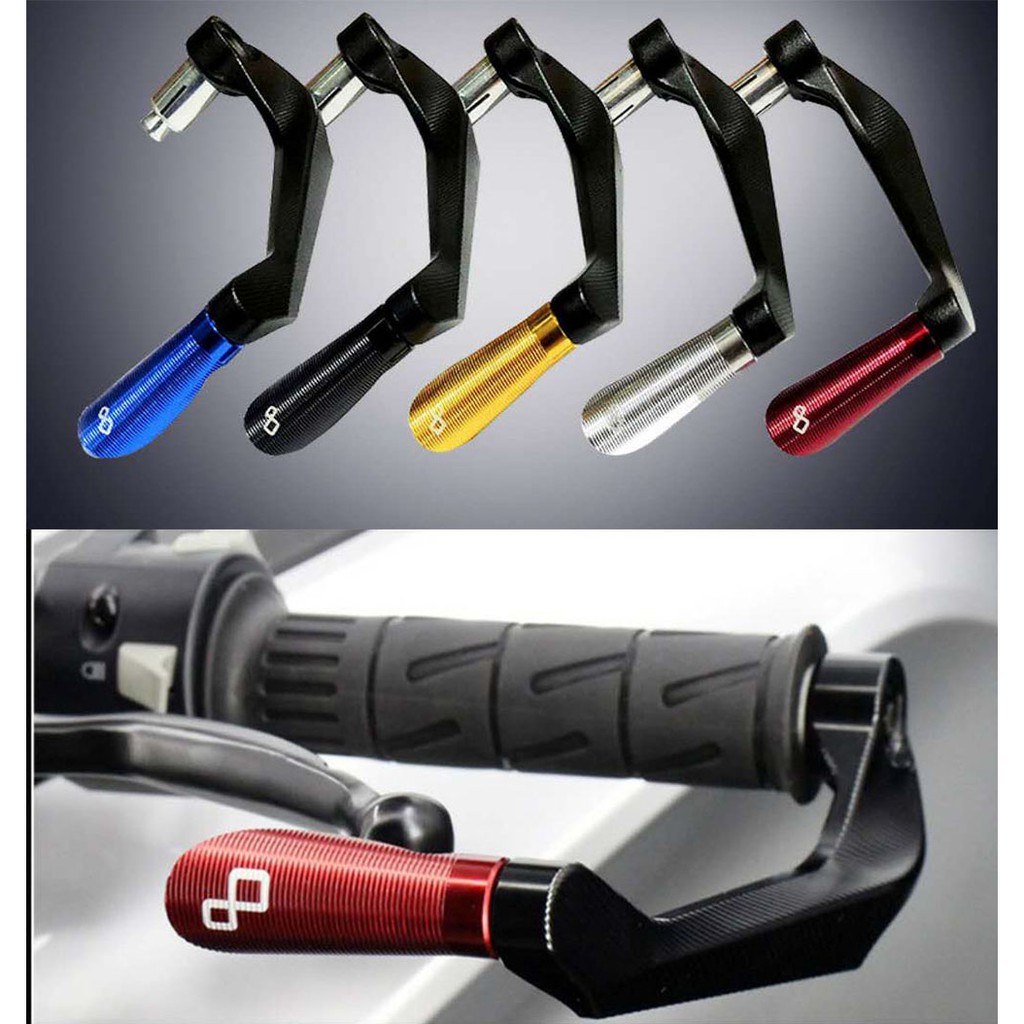 1 Pair Motorcycle Brake Clutch Guard Red 7/8 22mm Carbon Fiber Motorcycle Brake Clutch Levers Handlebar Protect Guard for Motorcycles Scooters 