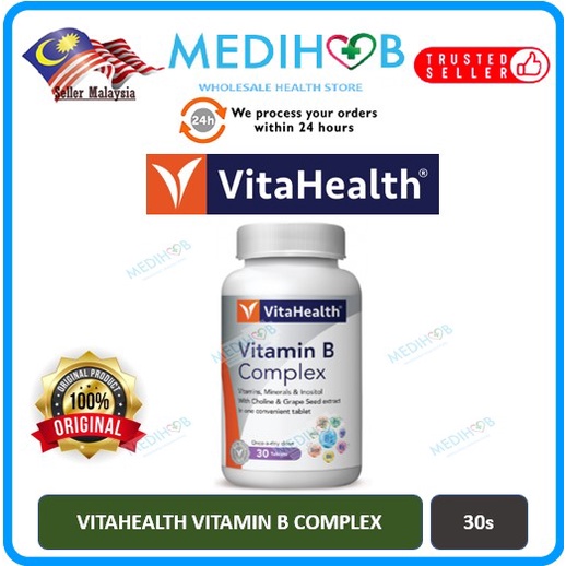 VitaHealth Vitamin B Complex 30's [Expiry 6/2023] | Shopee Malaysia