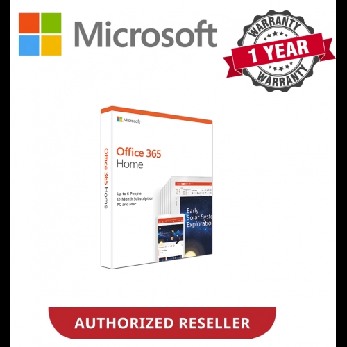 PC or Mac GENUINE Microsoft Office 365 Home 2019 1-Year Subscription 6 Users 