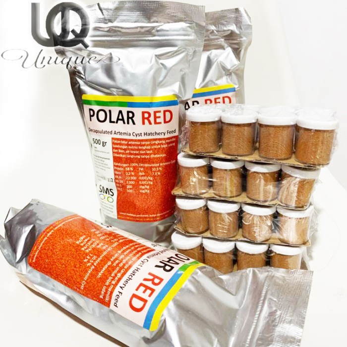 POLARED RED Artemia Instant Shellpolar without Shell Repack 10gr
