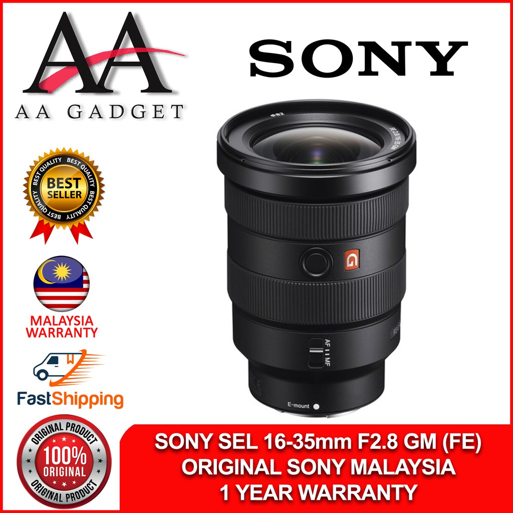 Sony Fe 16 35mm F2 8 Gm Lens Sel1635gm For Sony Camera Ship From Malaysia 100 Original Sony Malaysia Warranty Shopee Malaysia