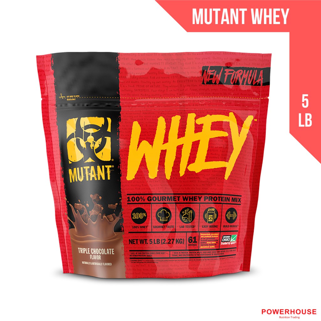 Mutant Whey, 5lb [Whey Protein, BCAA, EAA] [Build Muscle, Easy Mixing