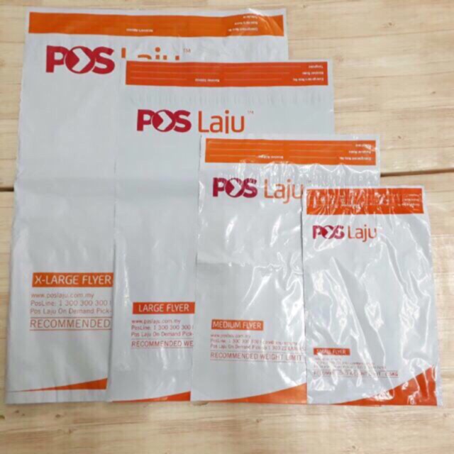 Pos Laju Poslaju Flyer Flyers Bag Plastic Bag With Pocket Shopee Malaysia