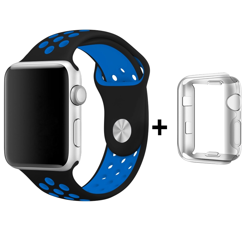 blue nike apple watch band