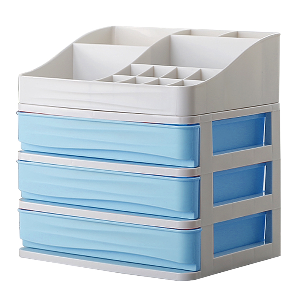 Cosmetics Useful Drawer Organizer Plastic Makeup Storage Box