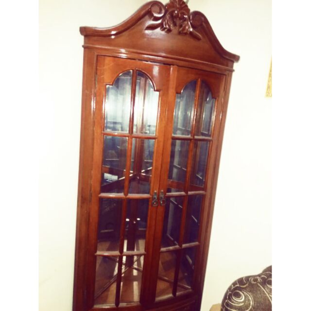 almari kayu jati teak wood corner cabinet Shopee Malaysia almari kayu jati teak wood corner cabinet Shopee Malaysia