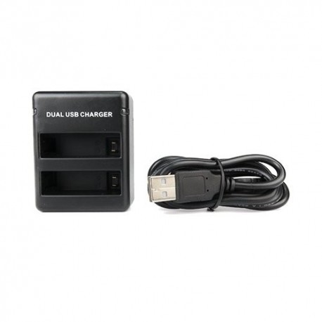 Hero 4 USB Dual Port Slot Charger Charging For GoPro Hero 4 AHDBT-401 Battery