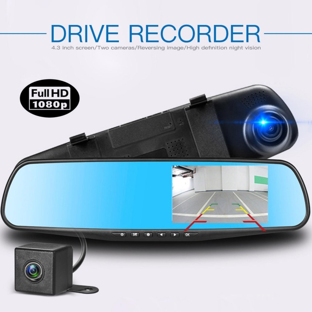 Vehicle Blackbox Car DVR Dual Lens Full HD 1080P Video Recorder