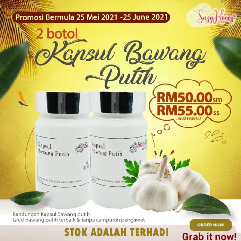 Buy Promo Kapsul Bawang Putih Suzyhoney Seetracker Malaysia