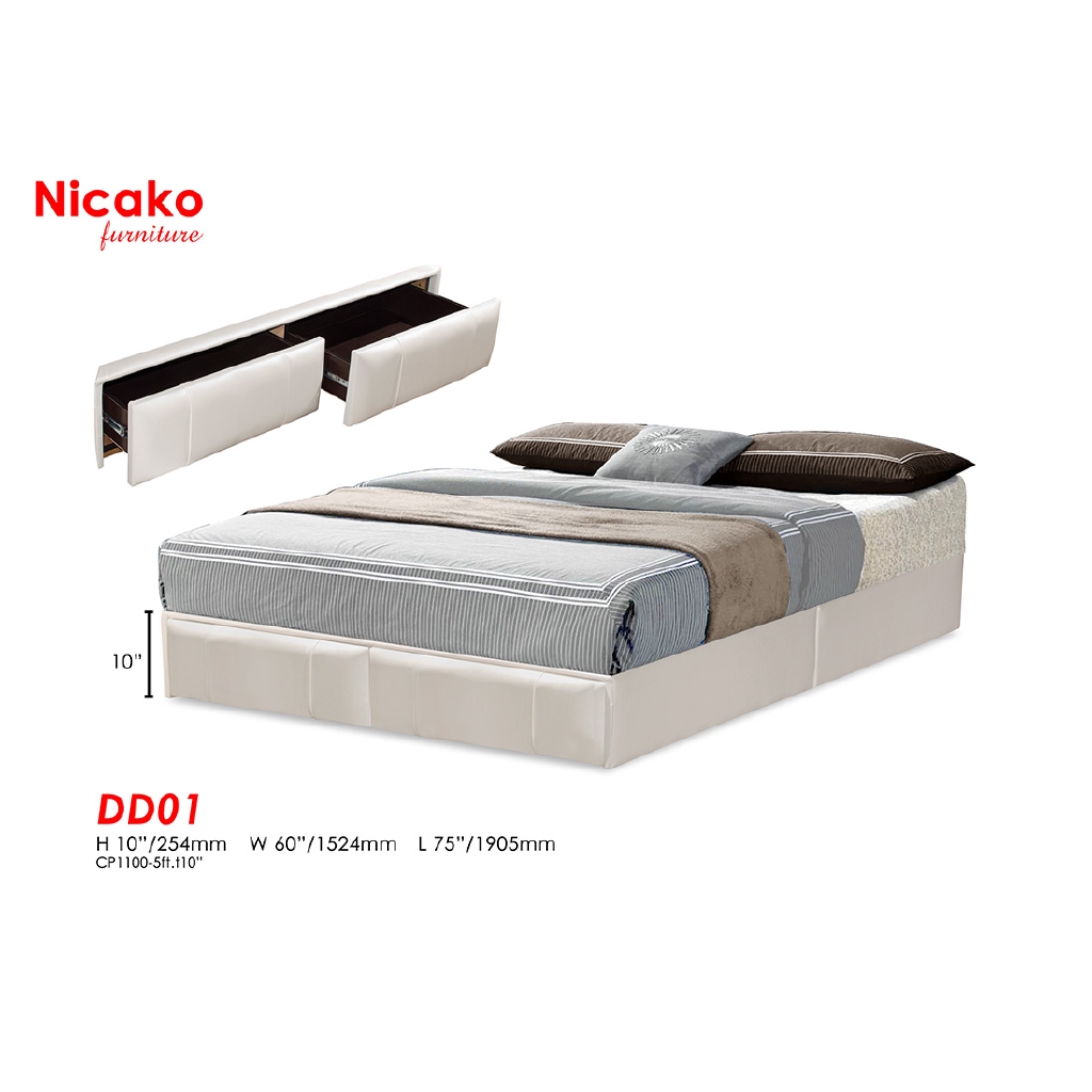 Dd 01 Nicako Divan Bed Frame Base, King Size Bed Frame Base