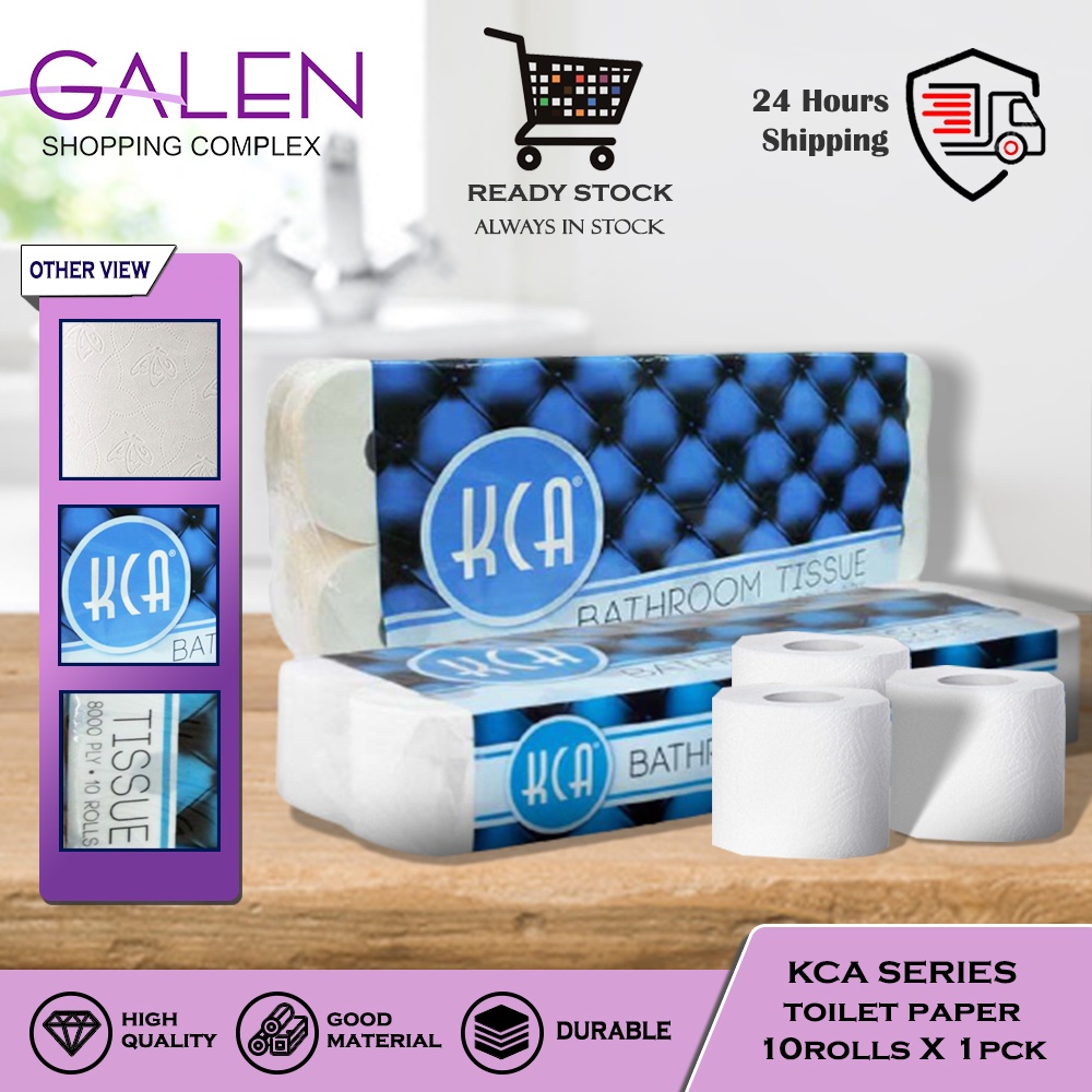 Galen Kca Bathroom Tissue 10 Rolls 8000 Ply