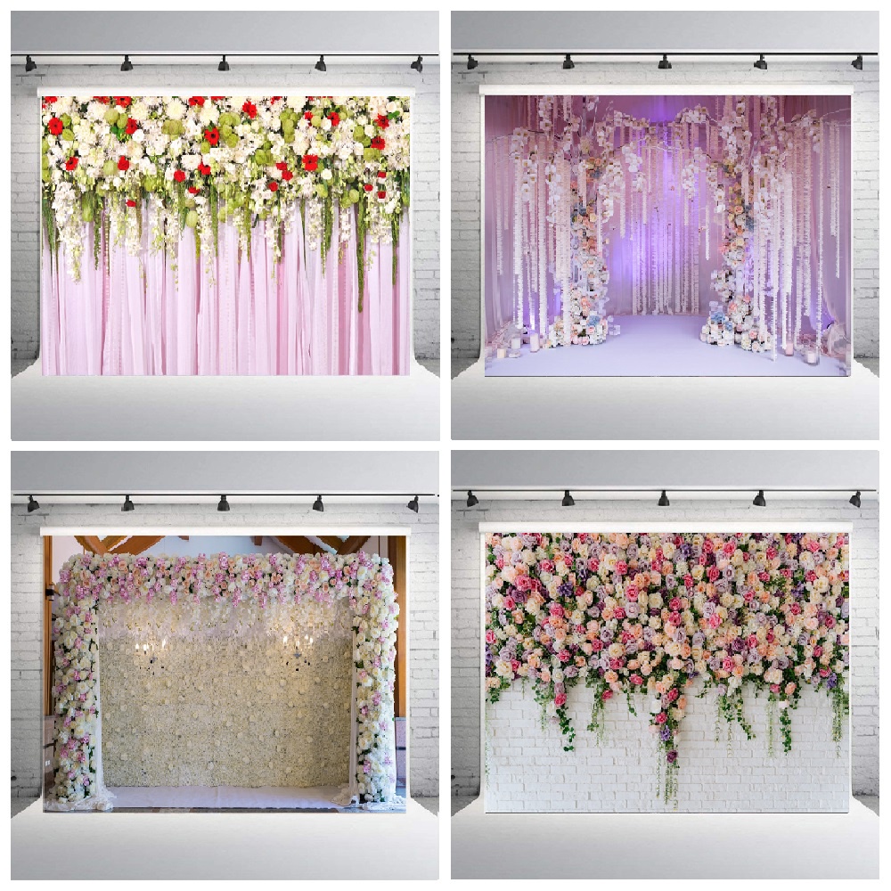 150x210cm Flower Wall Themed Vinyl Decorative Cloth Birthday Ball Party  Engagement Wedding Valentine's Day Decoration | Shopee Malaysia