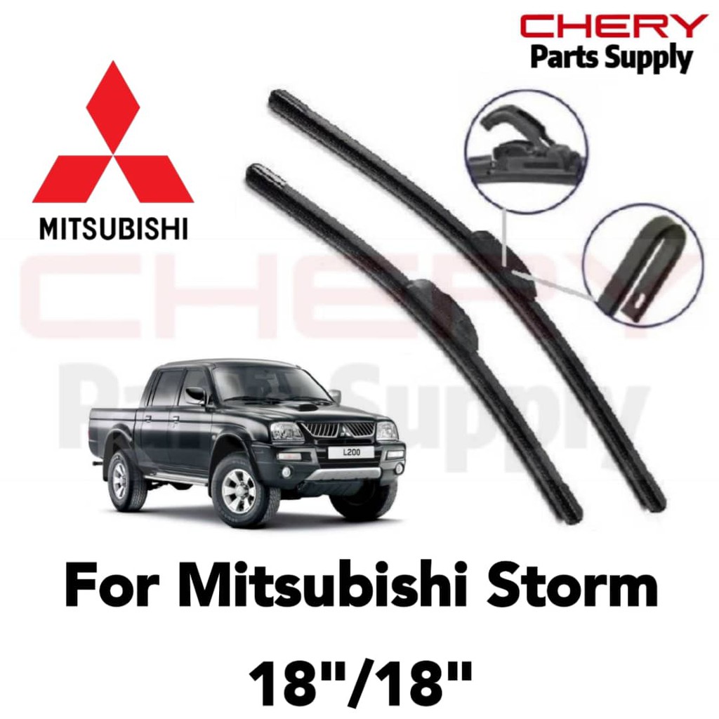 Ready Stock Japan Technology Silicone Wiper Mitsubishi Storm 18 18 Front Wiper Blade Set Wiper Murah Shopee Malaysia