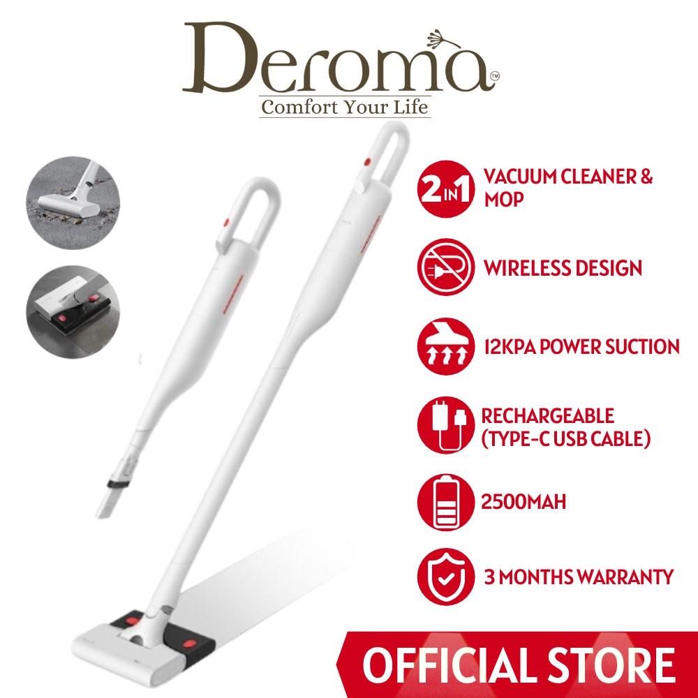 Deroma Deerma VC01 MAX Handheld Wireless (2in1) Vacuum & Sweeping Mop