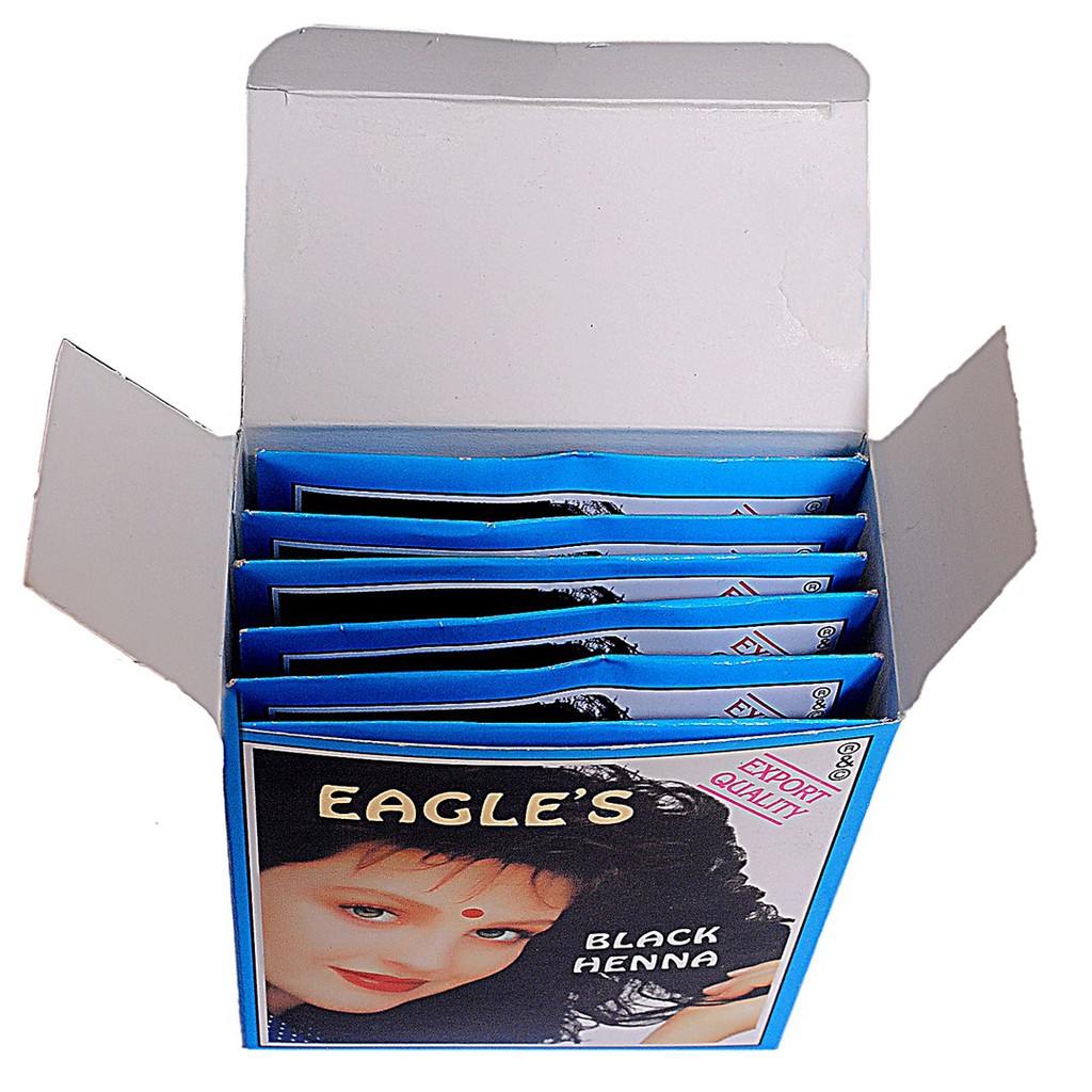 Eagle S Black Brown Henna Traditional Diy Hair Care Dye 10g Original Shopee Malaysia