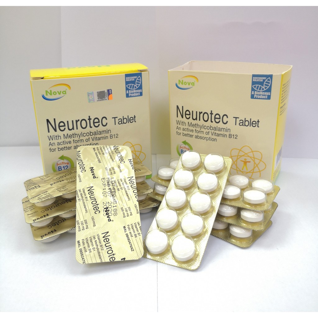 Vitamin Sakit Saraf Kebas Nova Neurotec Vitamin B12 Shopee Malaysia