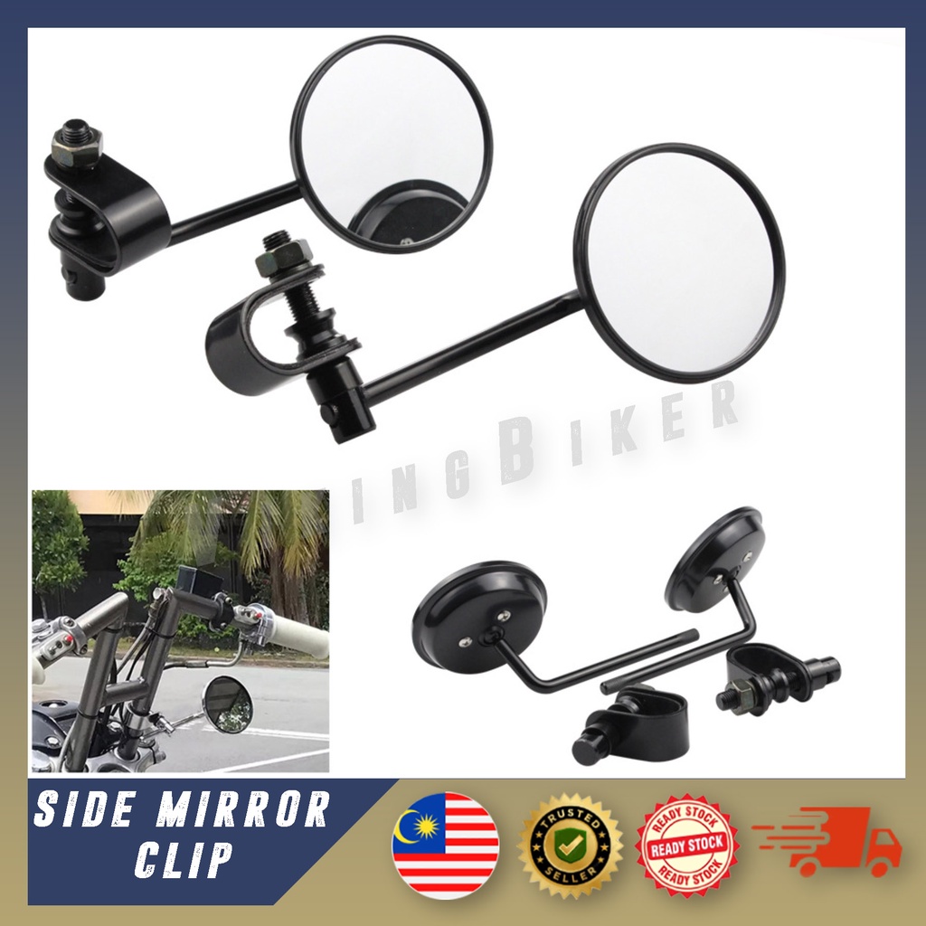 (⚡⚡SHIPPING IN 24HOUR⚡⚡) CLIP SIDE MIRROR REARVIEW CUSTOM MOTORCYCLE CAFE RACER BOBBER TRACKER SCRAMBLER RETRO