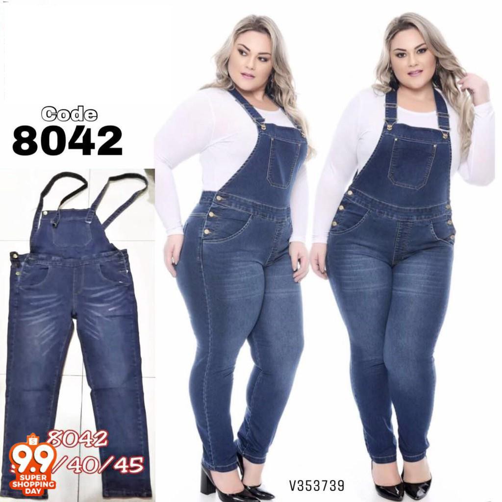 plus size jeans jumpsuit