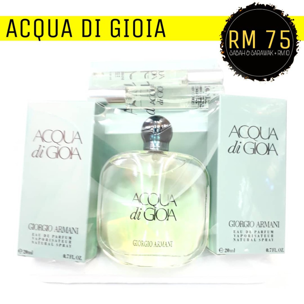 Set Perfume Acqua Di Gioia For Her 1b 2s Shopee Malaysia