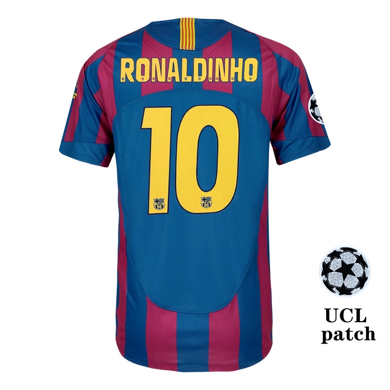 Ronaldinho #10 Printed 2020-21 Barcelona Home Full Sleeves Jersey