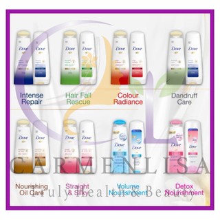 Dove Nutritive Solutions Shampoo/Conditioner 340ml/330ml/320ml/70ml