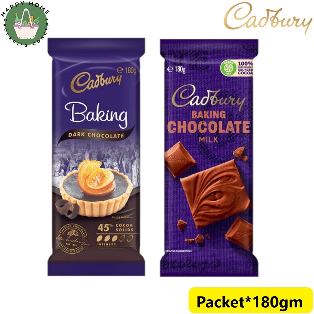 Cadbury Baking Chocolate Bar Dark Chocolate / Milk Chocolate (Packet