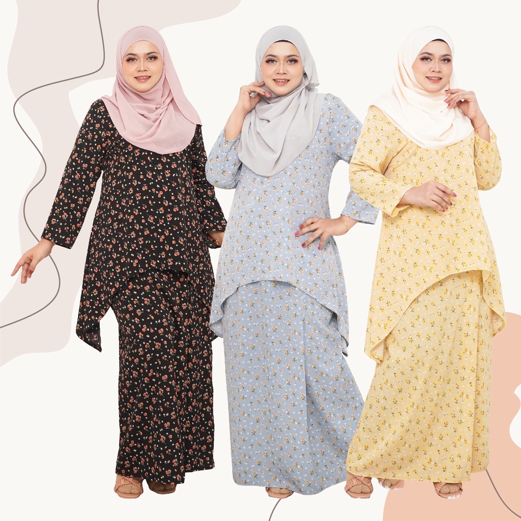 LUNA [BAJU RAYA PLUS SIZE 2022 COLLECTION] PLUS SIZE MUSLIMAH Lyla daisy Kurung 21152