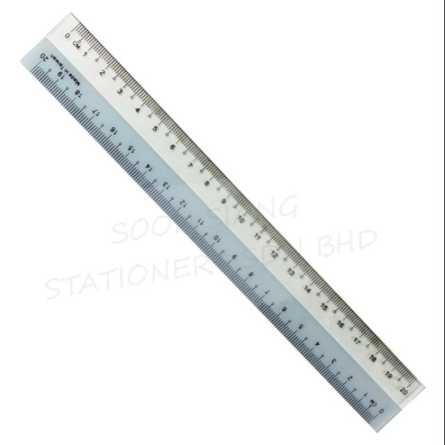 Ready Stock In Malaysia Plastic Ruler 20cm 30cm
