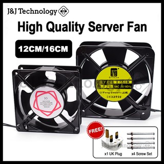 JNJ Technology Server Fan Ventilation Fan For Server Rack Mount AC 220V 240V 0.07A 12038 12CM 120*120*38mm Cooling Fan
