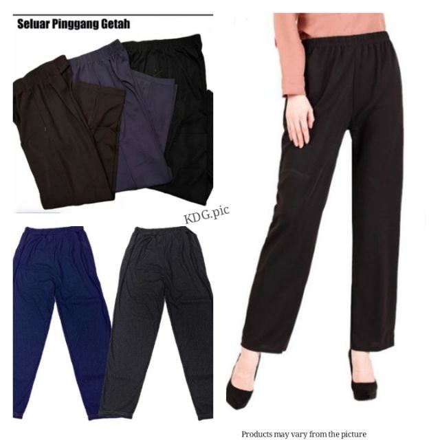 WOMEN SLACK pinggang getah/CASUAL LONG PANTS #seluarBUNDLE_ladiesVINTAGE/preLOVED PANTS VIRAL