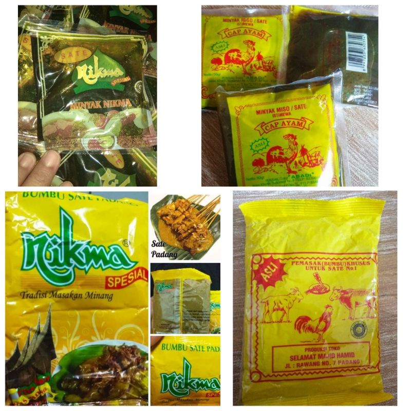 Bumbu Sate Rempah Sate Minyak Sate Khas Padang Shopee Malaysia