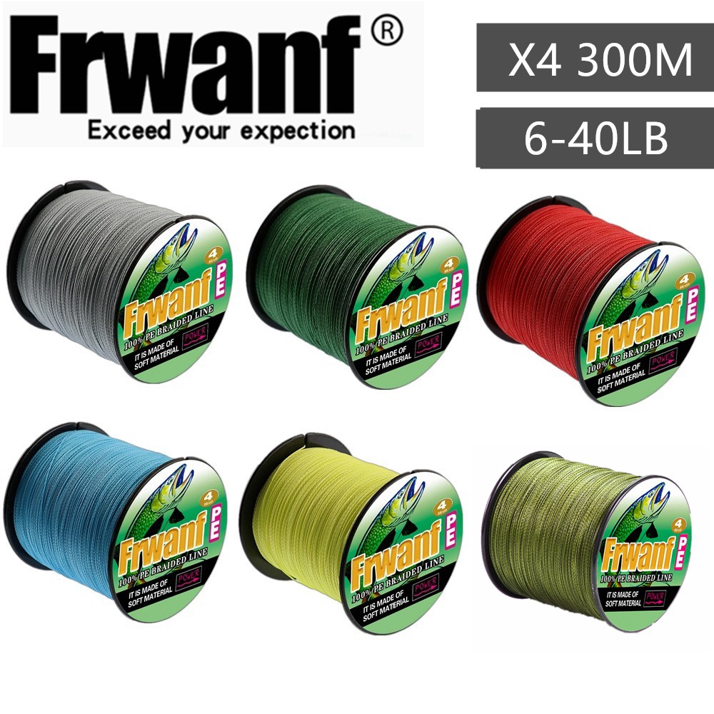 Frwanf 300M 4 Strands Fishing PE Line braided fishing line wires 640LB
