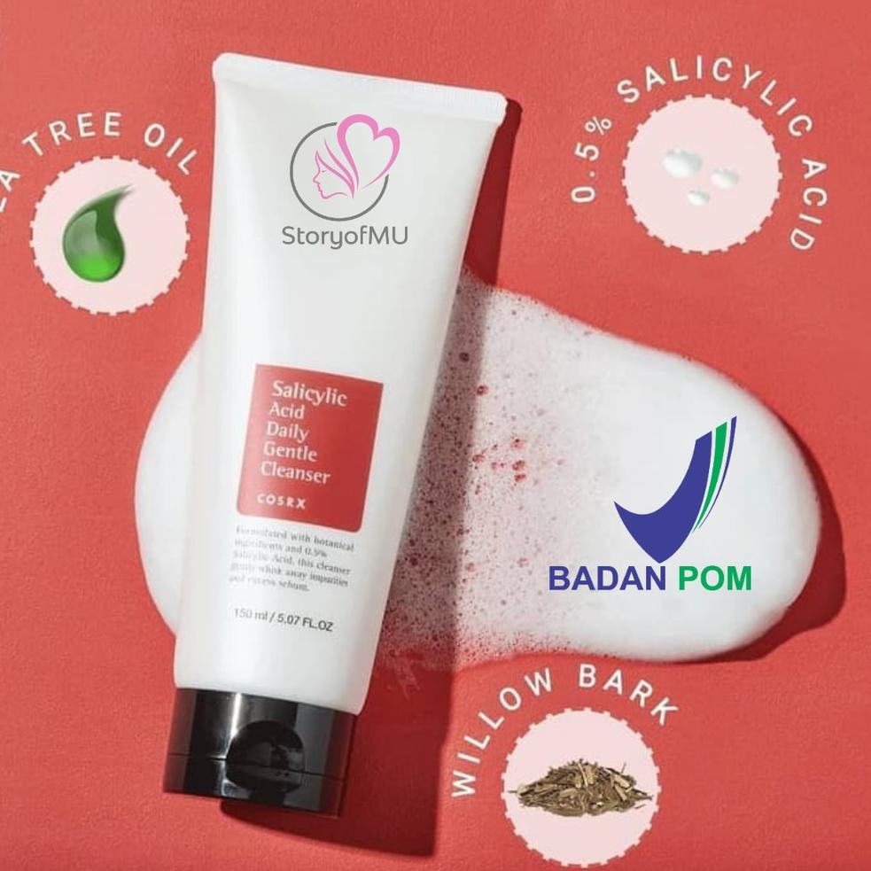 Cosrx Salicylic Acid Daily Gentle Cleanser 150ml (Full Size) Shopee