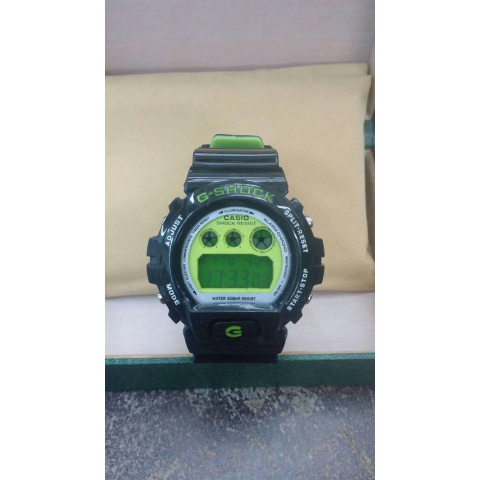 g shock black green