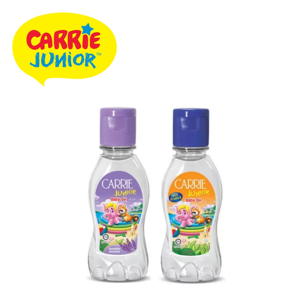 Carrie Junior Baby Oil 50ml/100ml (Regular/Lavender Essence) Shopee